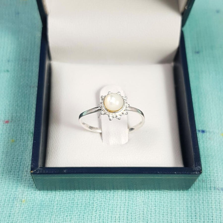 Anillo en plata 925 con Nácar - Imagen 2