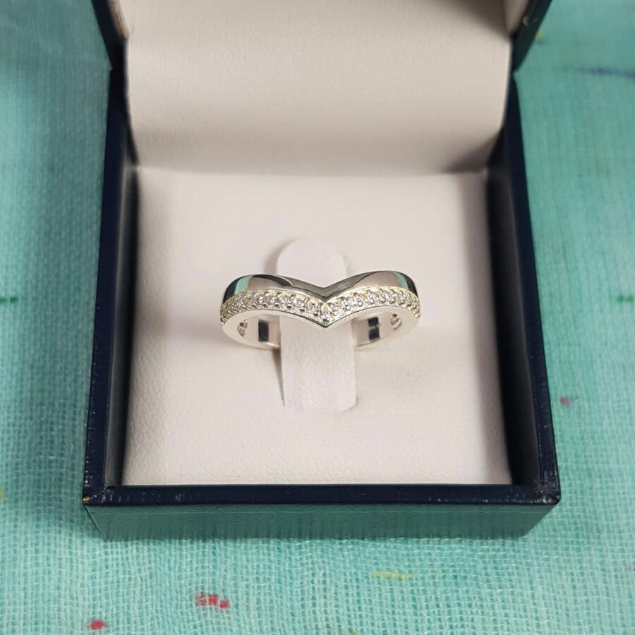 Anillo en plata 925 con Zirconias - Valentino - Imagen 2