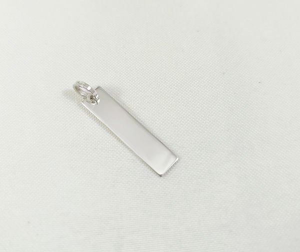 Barra Chata Lisa 30x7mm - Plata 925