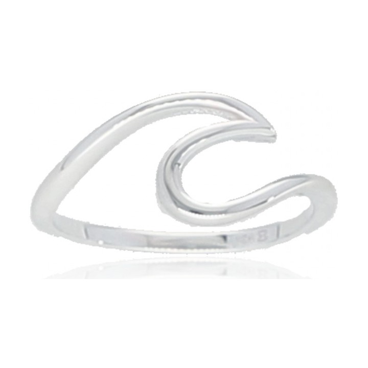 Anillo en plata 925 ola