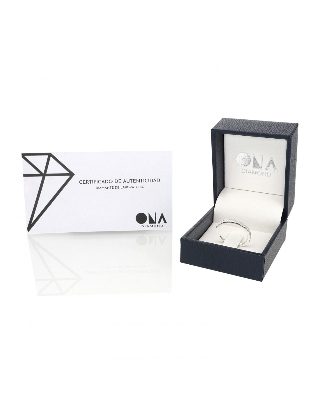 Anillo ONA Diamantes en plata 925 - 0.19 ct. 21 piezas, sin fin - Imagen 3