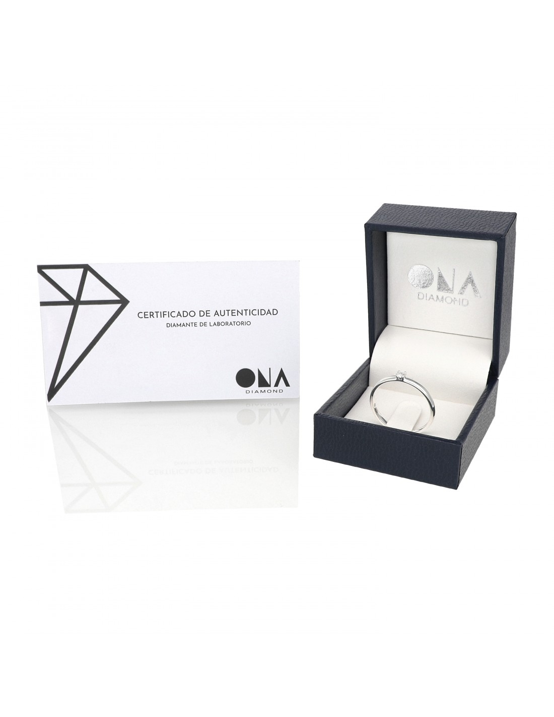 Anillo ONA Diamantes en plata 925 - 0.065 ct. - Imagen 3